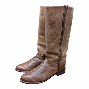 Justin Boots Womens Size 11B L3851 Brown Leather Tall Riding Boots USA